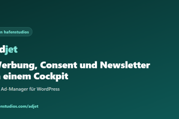 Adjet von hafenstudios: Werbe-Cockpit für WordPress